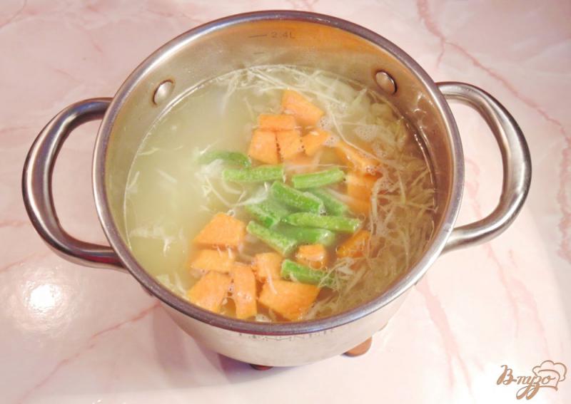 Фото приготовление рецепта: Овощной суп с тыквой шаг №6