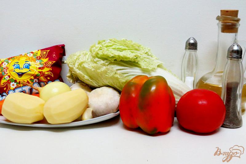 Фото приготовление рецепта: Овощной суп с цветной капустой сметаной и грибами шаг №1