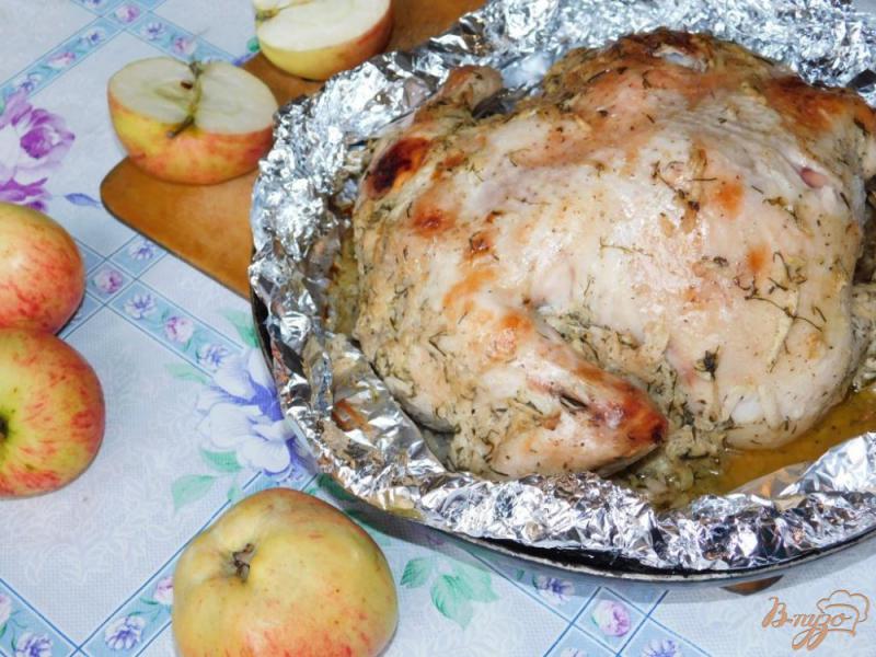 Фото приготовление рецепта: Курица в яблочном маринаде шаг №4