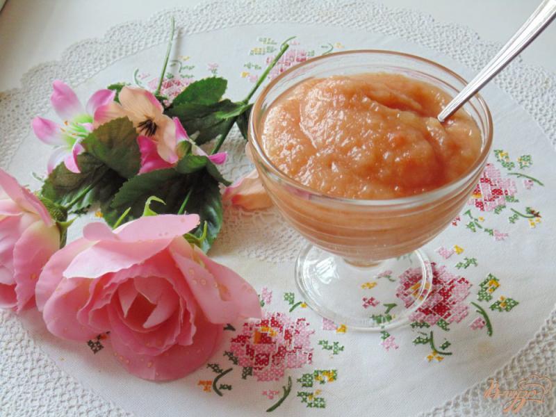 Фото приготовление рецепта: Десерт из яблок, груш и айвового варенья шаг №6
