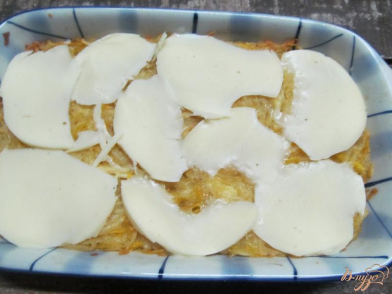 Фото приготовление рецепта: Картофель с тыквой под сырной корочкой шаг №5