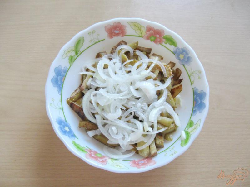 Фото приготовление рецепта: Салат из баклажанов с яйцом шаг №9