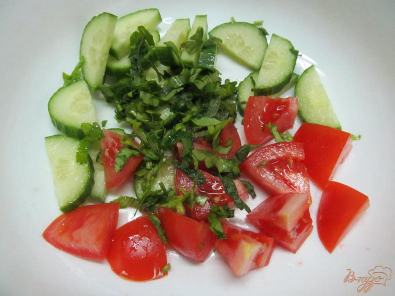 Фото приготовление рецепта: Салат с жареной тыквой шаг №2