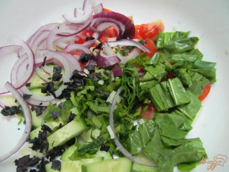 Фото приготовление рецепта: Салат с жареной тыквой шаг №3