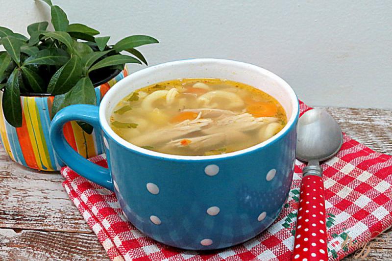 Фото приготовление рецепта: Суп со свининой и макаронами шаг №9