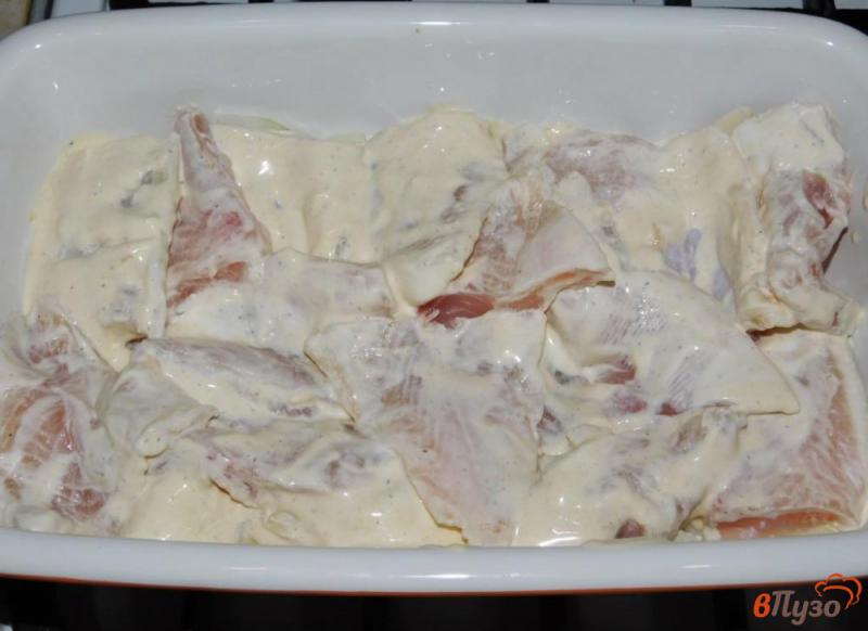 Фото приготовление рецепта: Рыба в горчично-сметанном соусе в духовке шаг №2