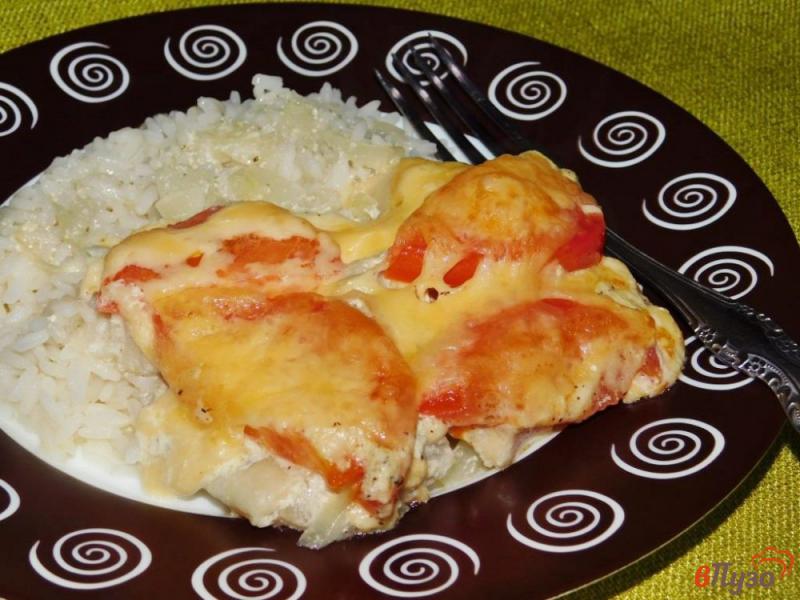 Фото приготовление рецепта: Рыба в горчично-сметанном соусе в духовке шаг №6