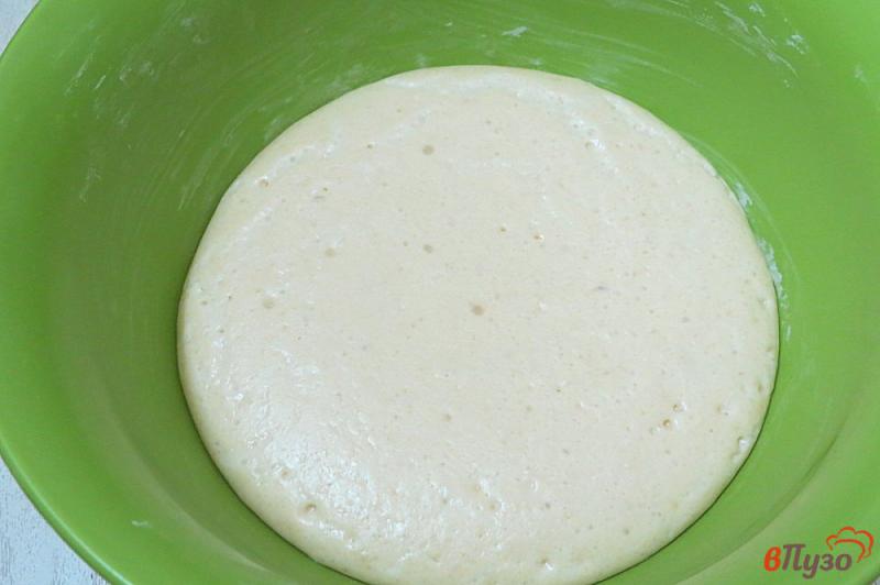 Фото приготовление рецепта: Дрожжевой пирог с мясом и картофелем шаг №4