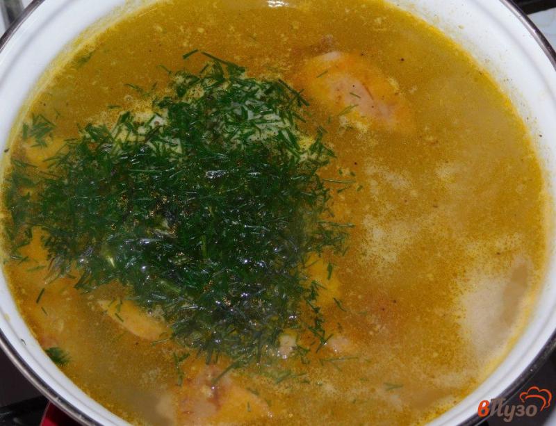 Фото приготовление рецепта: Суп из лесных грибов с чечевицей шаг №5