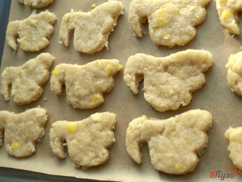 Фото приготовление рецепта: Лимонное печенье с овсяными хлопьями шаг №3