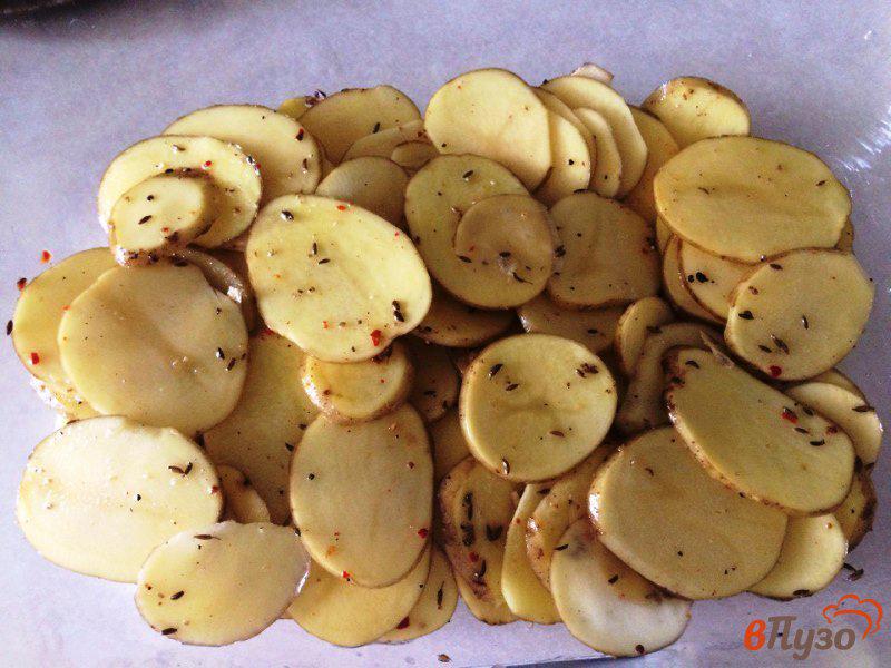 Фото приготовление рецепта: А ля Гратен из молодого картофеля шаг №3