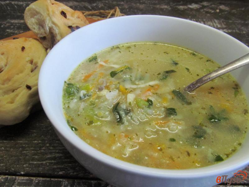 Фото приготовление рецепта: Овощной суп на утином бульоне шаг №6