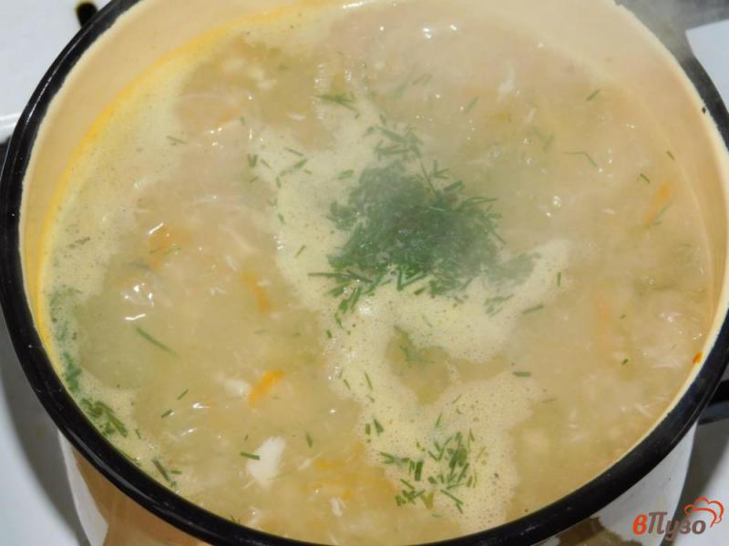 Фото приготовление рецепта: Суп с консервированным тунцом и булгуром шаг №5