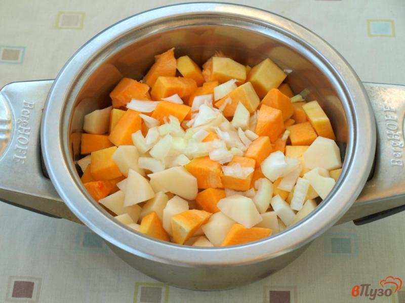 Фото приготовление рецепта: Пюре из тыквы и картофеля шаг №3