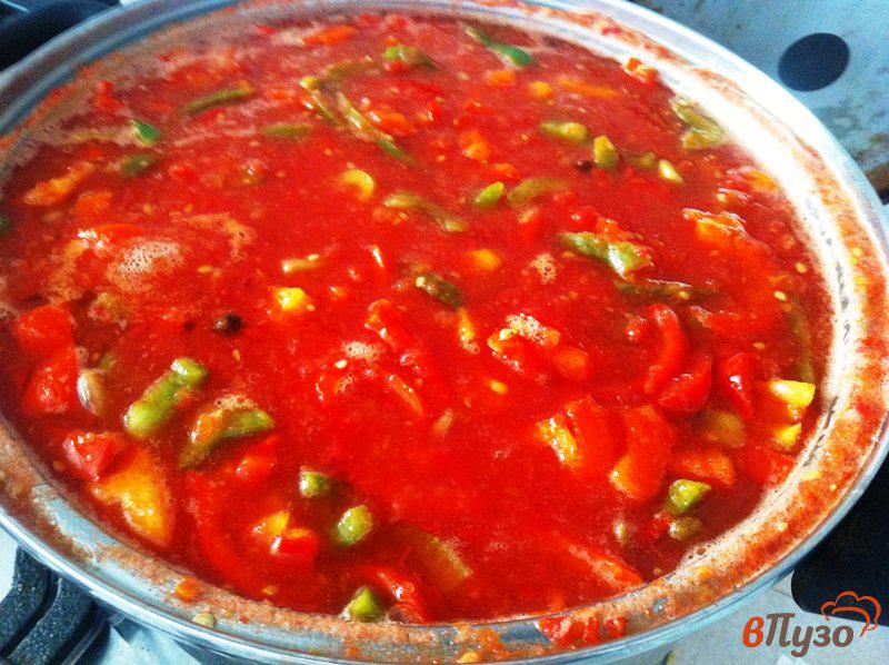 Фото приготовление рецепта: Лечо в томатном соке шаг №5