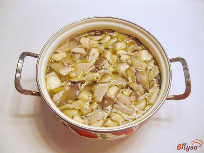 Фото приготовление рецепта: Гречневый суп с вешенками шаг №5