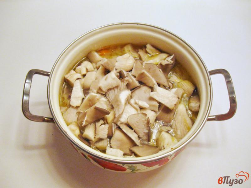 Фото приготовление рецепта: Гречневый суп с вешенками шаг №4