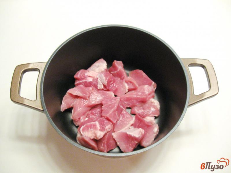 Фото приготовление рецепта: Свинина с квашеной капустой и рисом шаг №1