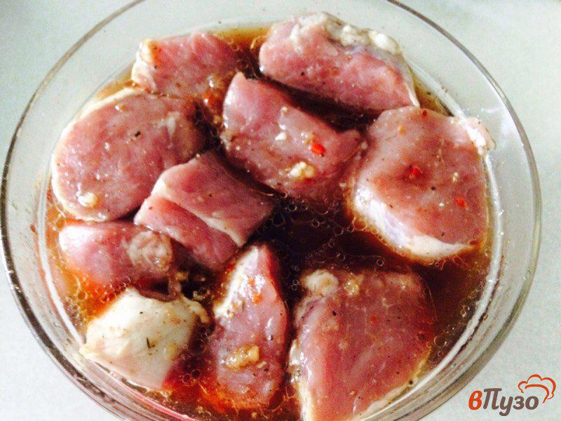 Фото приготовление рецепта: Филе свинины с гарниром из риса шаг №4