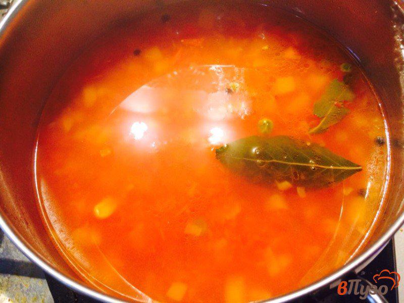 Фото приготовление рецепта: Овощной суп из индейки шаг №4