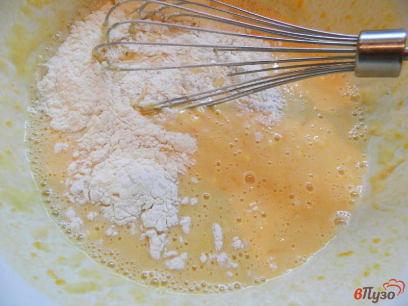 Фото приготовление рецепта: Тыквенные блинчики с апельсиново-лимонным соусом шаг №3