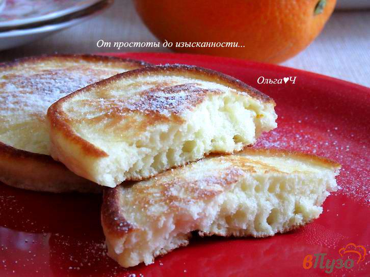 Фото приготовление рецепта: Йогуртовые оладьи с апельсином шаг №5