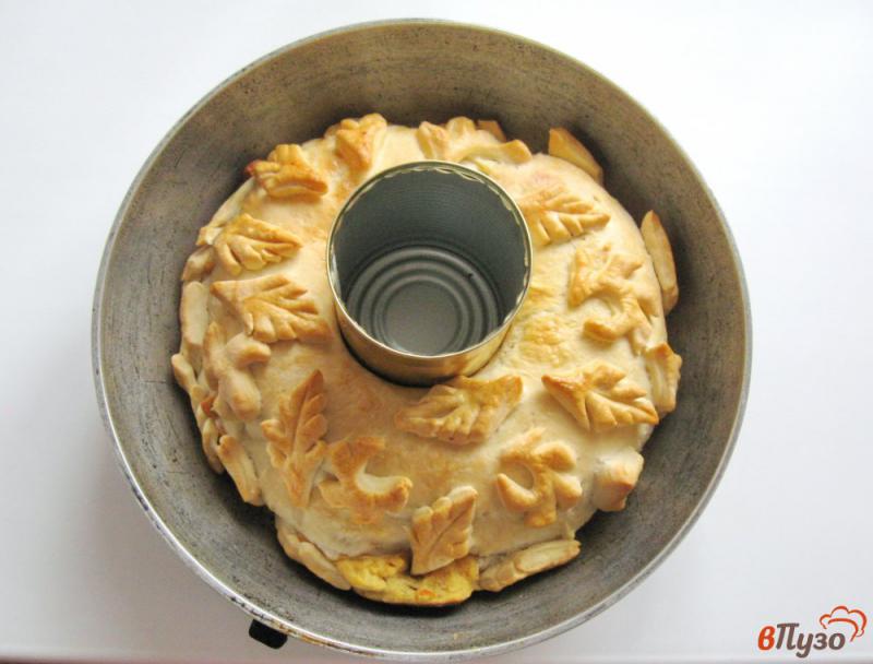 Фото приготовление рецепта: Пирог с горохом шаг №9