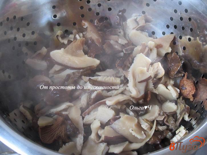 Фото приготовление рецепта: Томатный суп с грибами и базиликом шаг №1