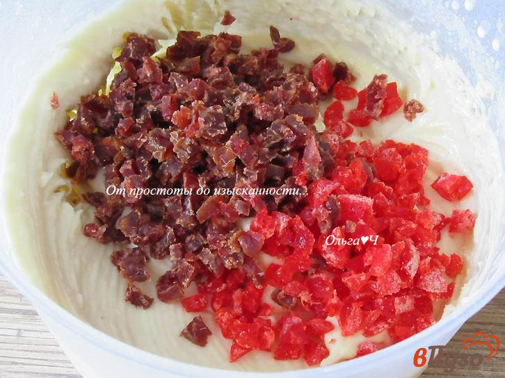 Фото приготовление рецепта: Апельсиновые кексы с рисовой мукой и цукатами шаг №4