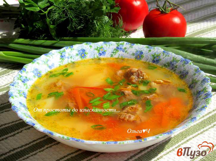 Фото приготовление рецепта: Суп с говядиной и помидорами шаг №6