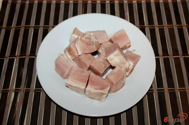 Фото приготовление рецепта: Запеченная свинина с кабачком и спаржевой фасолью шаг №2