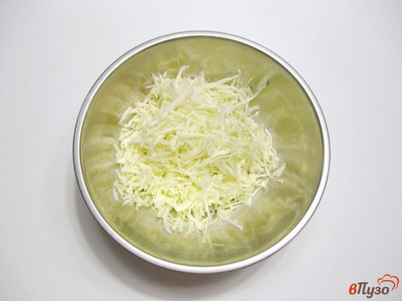 Фото приготовление рецепта: Салат с капустой и помидором шаг №1