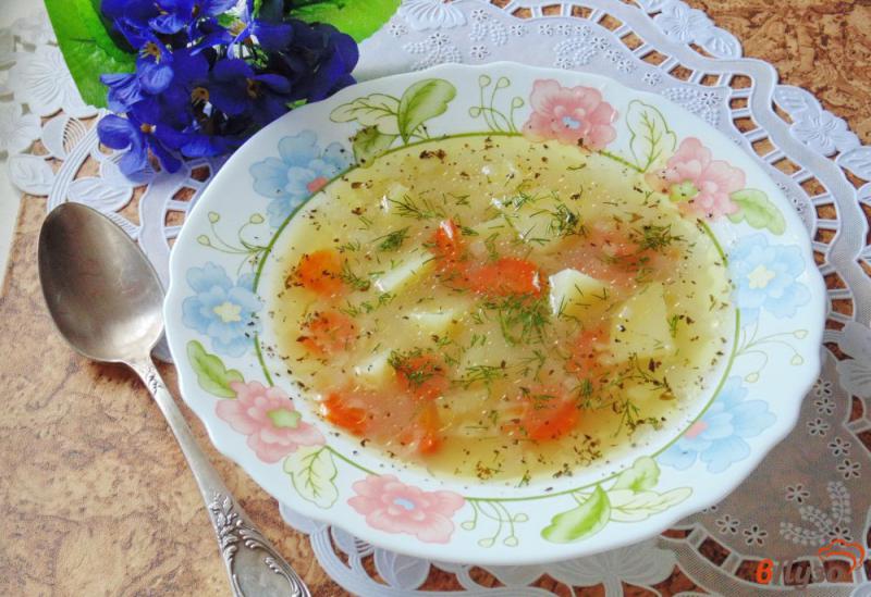Фото приготовление рецепта: Рыбный суп с пшеном шаг №9