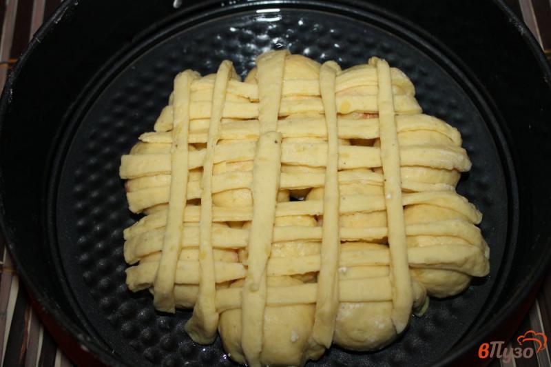Фото приготовление рецепта: Картофельные шарики с мясом и сыром к пиву шаг №10