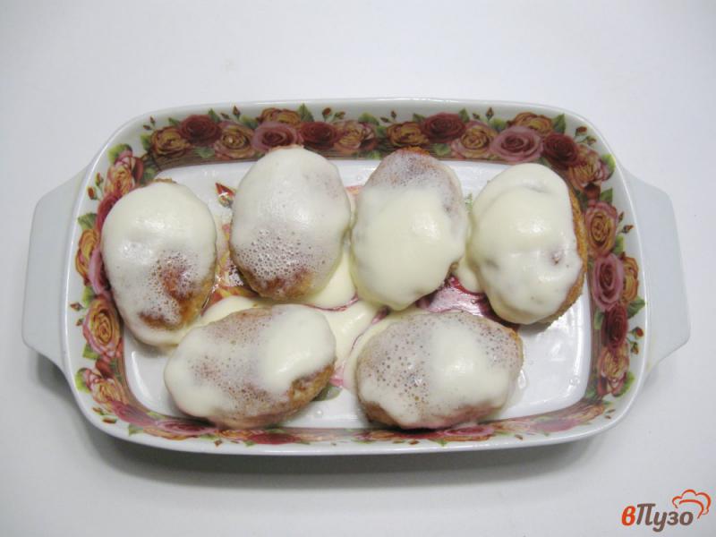 Фото приготовление рецепта: Котлеты из свинины с курицей в сливках шаг №5