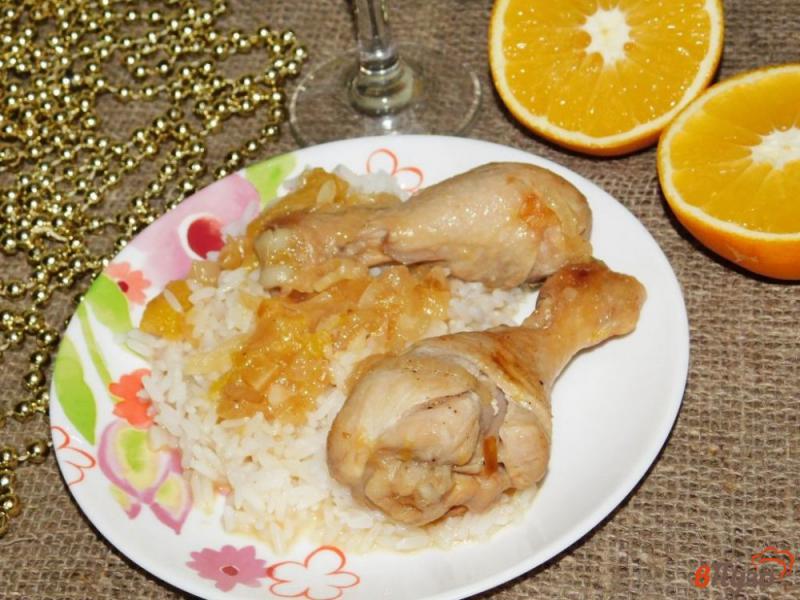 Фото приготовление рецепта: Куриные голени с апельсинами шаг №5