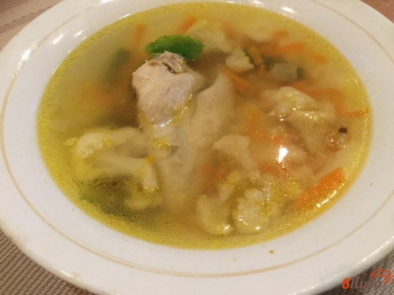 Фото приготовление рецепта: Суп с куриными крылышками и овощами шаг №6