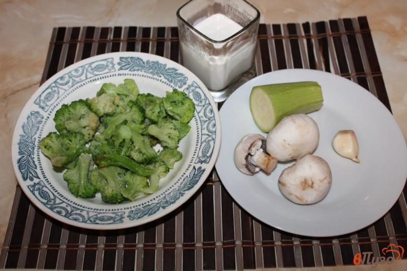 Фото приготовление рецепта: Запеченные овощи в сливочном соусе шаг №1