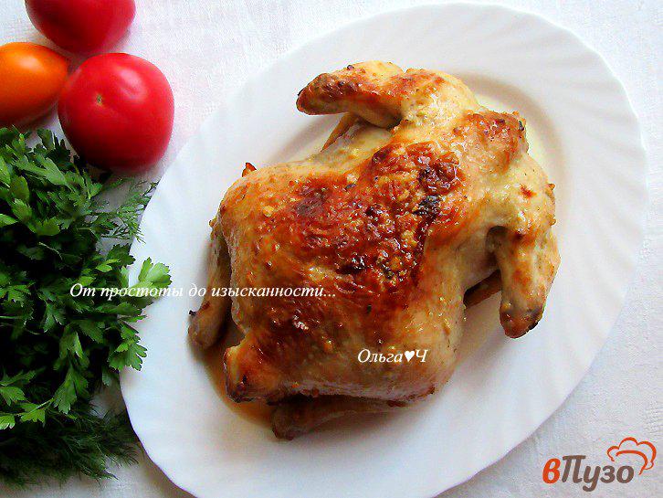 Фото приготовление рецепта: Курица, запеченная с травами и чесноком шаг №6