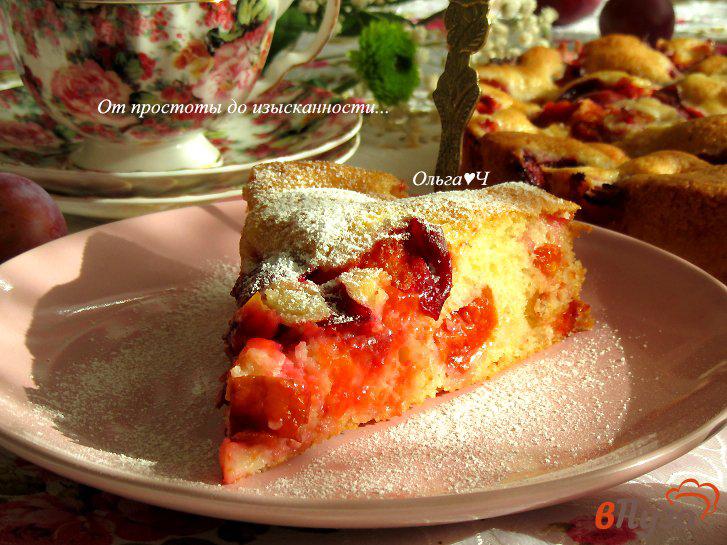 Фото приготовление рецепта: Пирог со сливами шаг №6