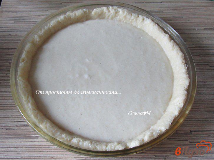 Фото приготовление рецепта: Творожный пирог с абрикосовым джемом шаг №6