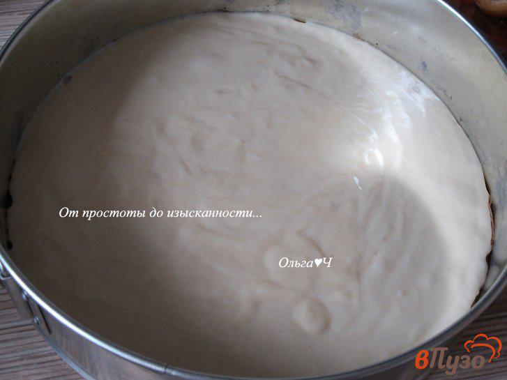 Фото приготовление рецепта: Сливовый пирог со сметанной заливкой шаг №3