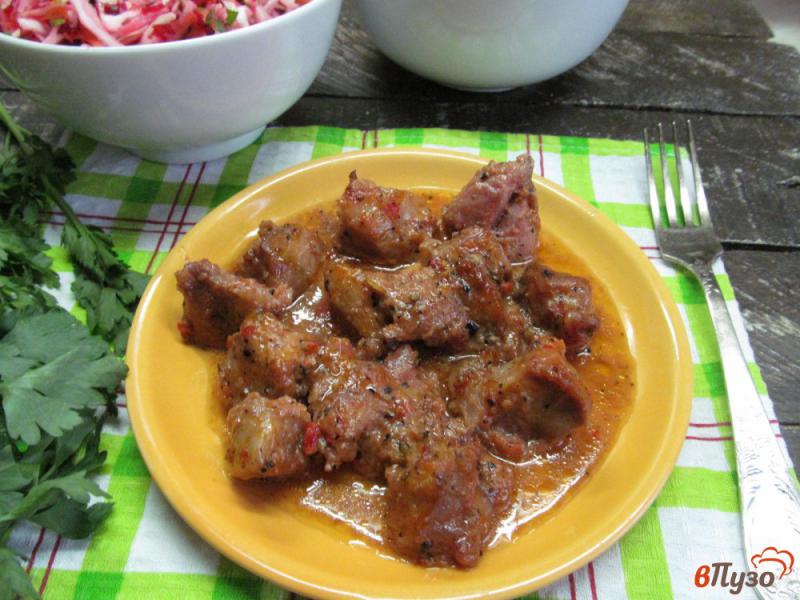 Фото приготовление рецепта: Запеченное мясо в маринаде шаг №5
