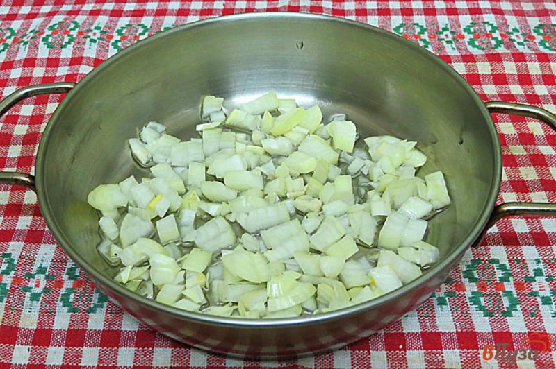 Фото приготовление рецепта: Суп из белых грибов с вермишелью паутинка шаг №6