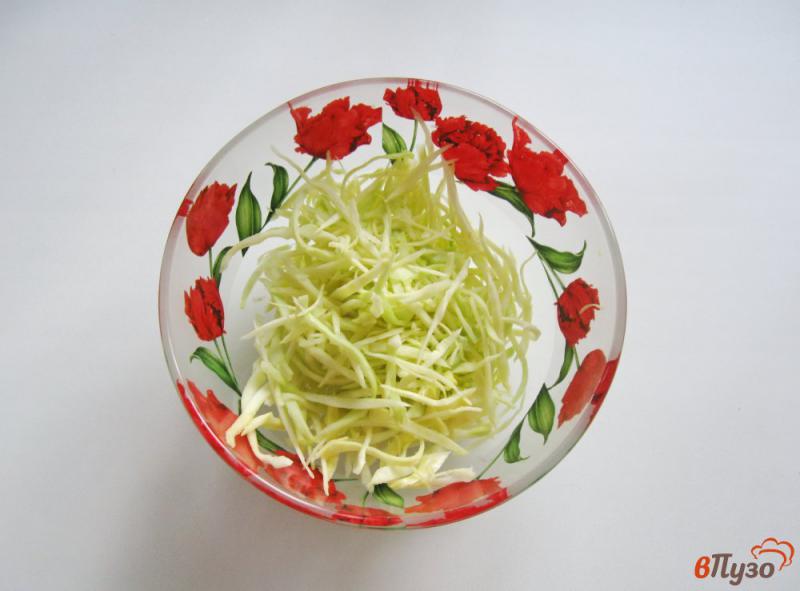 Фото приготовление рецепта: Салат из капусты с маринованными огурцами шаг №1