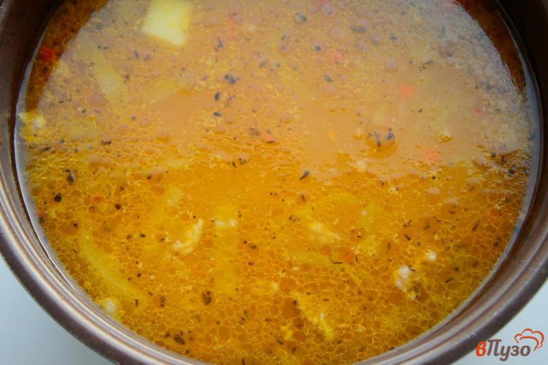 Фото приготовление рецепта: Суп с тыквой и пшеном в мультиварке шаг №9