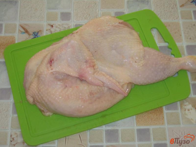 Фото приготовление рецепта: Курица жареная, маринованная в кетчупе и горчице шаг №2