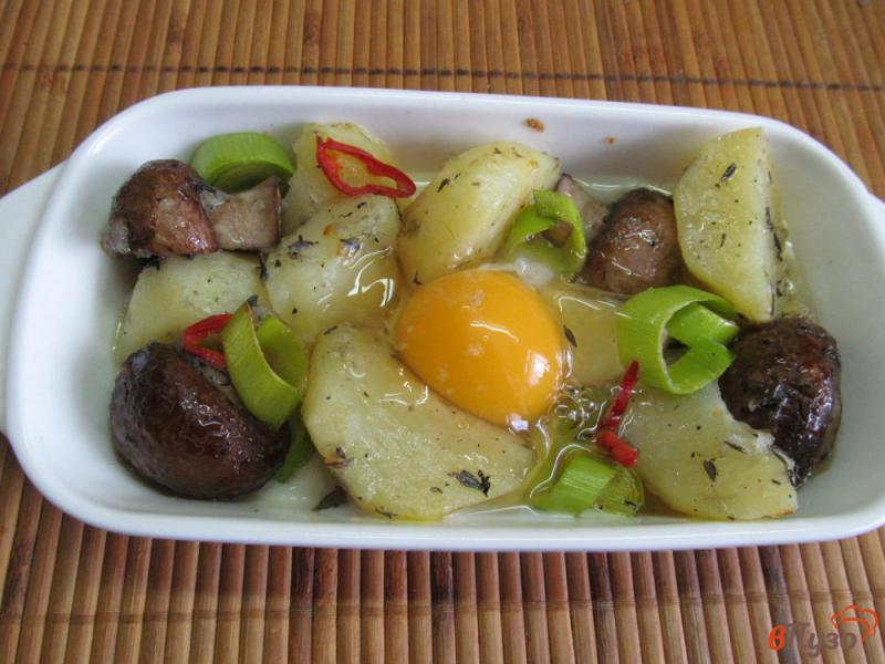 Фото приготовление рецепта: Сытный вегетарианский завтрак шаг №4