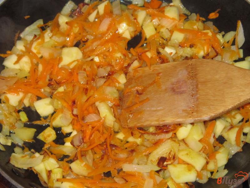 Фото приготовление рецепта: Фаршированный перец свининой, рисом и кабачком шаг №5