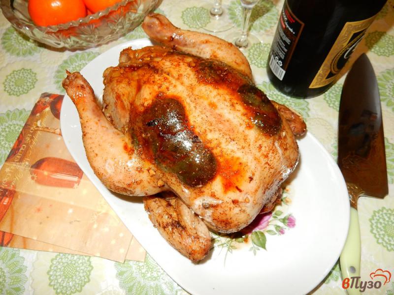Фото приготовление рецепта: Курица с яблоками и черносливом шаг №9